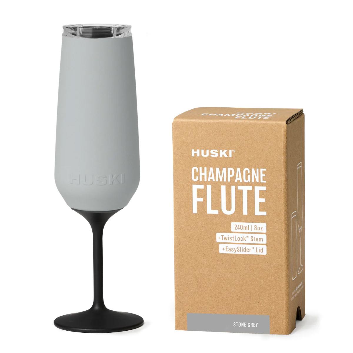 Huski Champagne Flute - Stone Grey